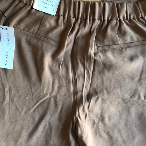 Maison d’ Amelie Brown Pull Up Dress Pants - Picture 6 of 6